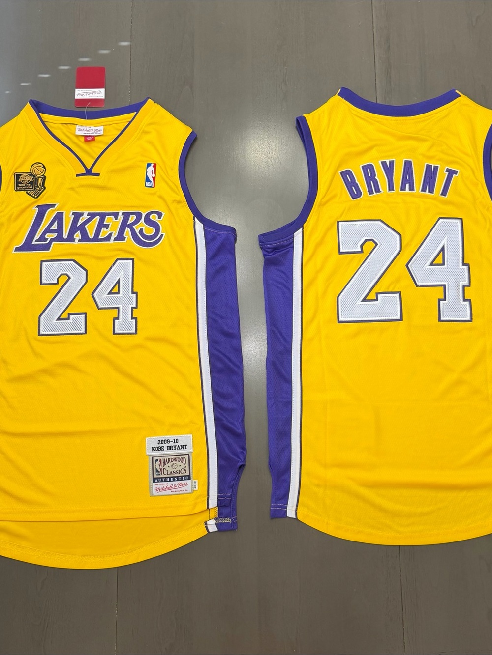 Yellow Kobe jerseys